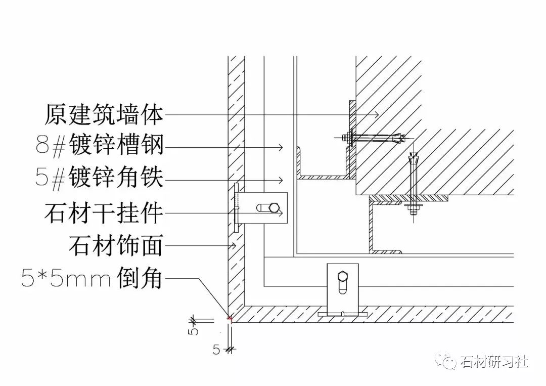 技术分享石材拼接工艺及石材木饰面壁纸暗门工艺节点解析