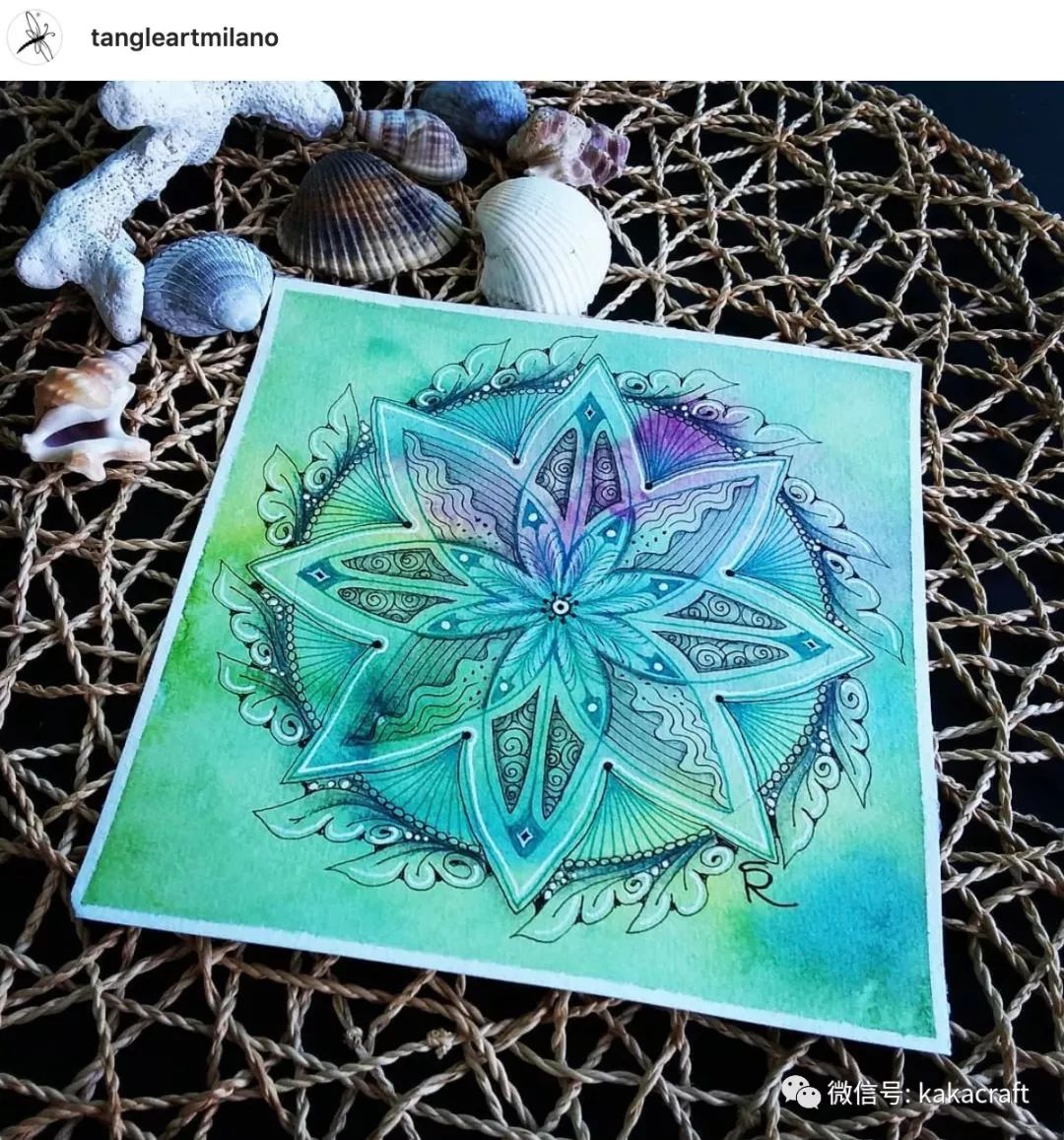 每天一张禅绕画:科瑞凯花