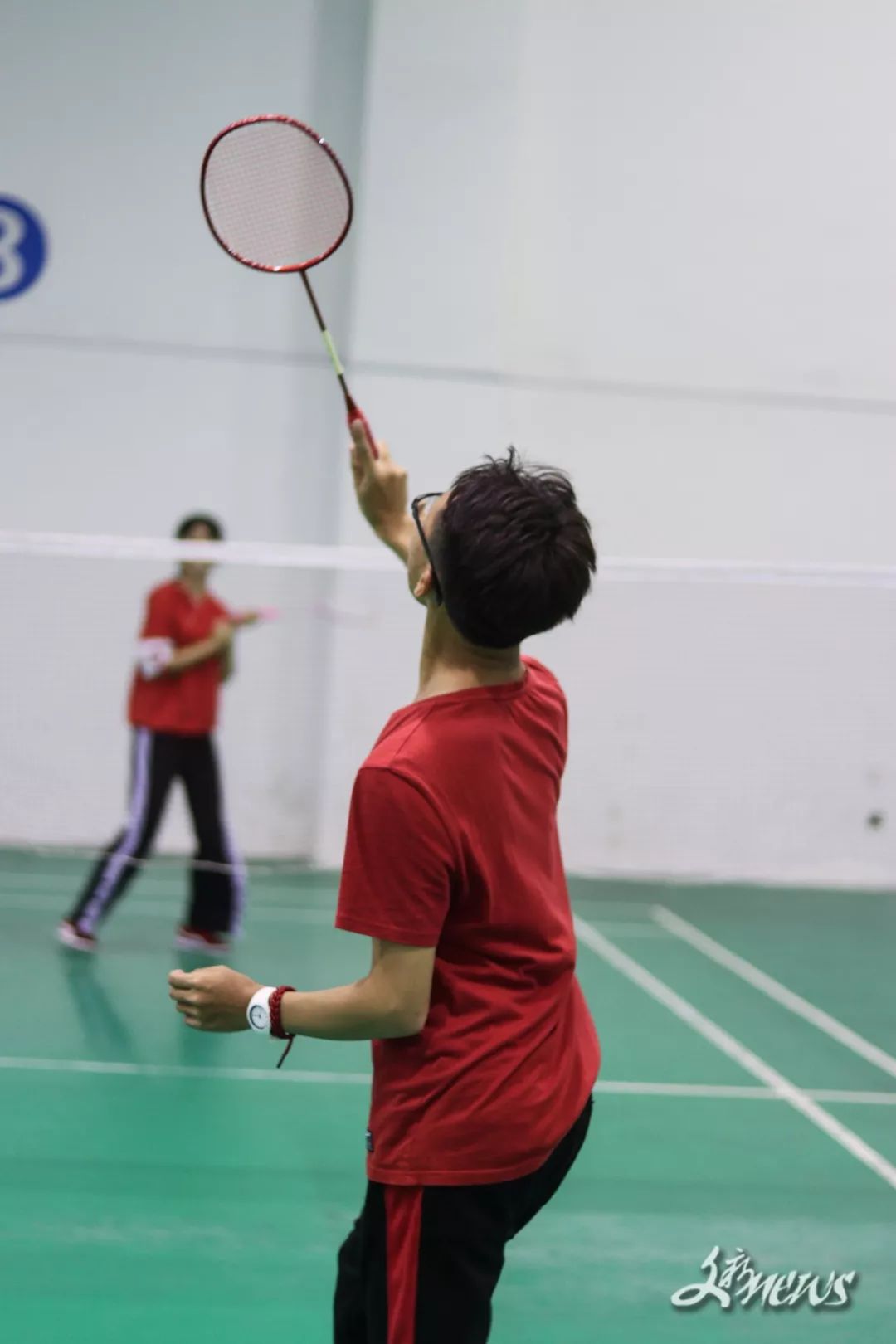 每一次用力挥舞,那是青春的张扬;公平公正的裁判,让你尽情释放你的