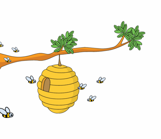 蜜蜂动态图片加特效图片