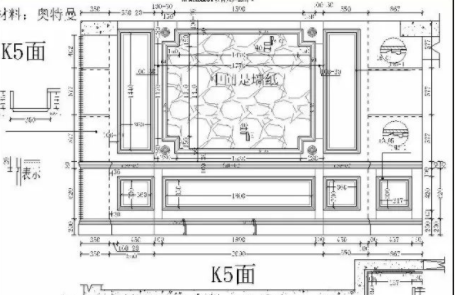 干货大理石电视背景墙cad设计详图可直接使用