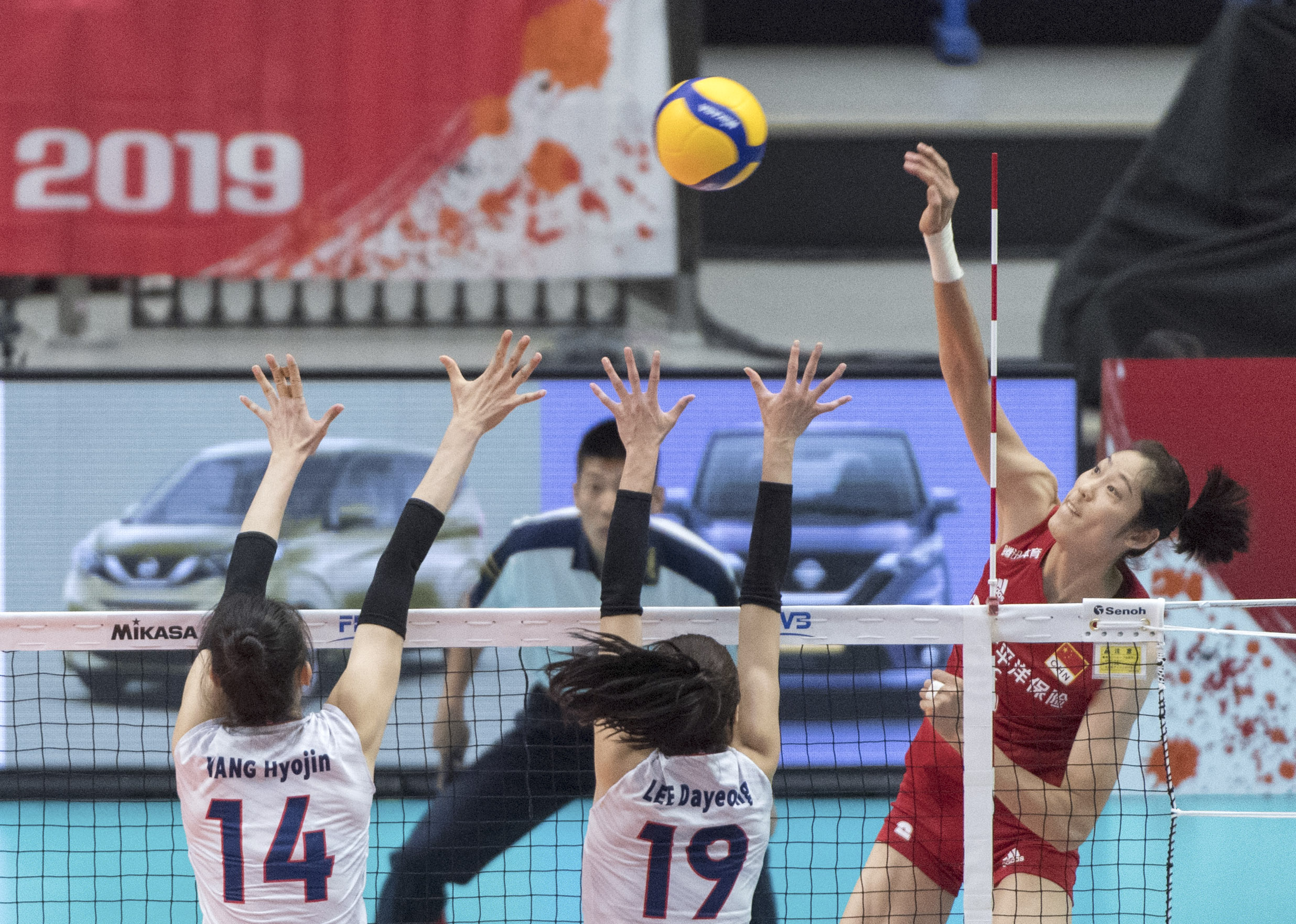 排球——女排世界杯:中国队战胜韩国队