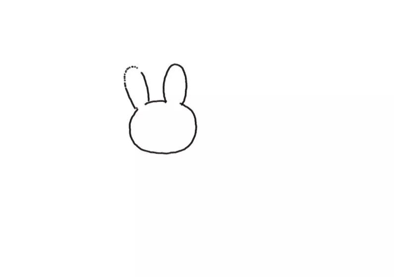 玉兔简笔画 q版图片