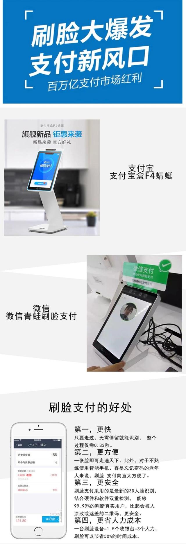 我们石家庄时时付科技有限公司,作为支付宝和微信刷脸支付官方合作