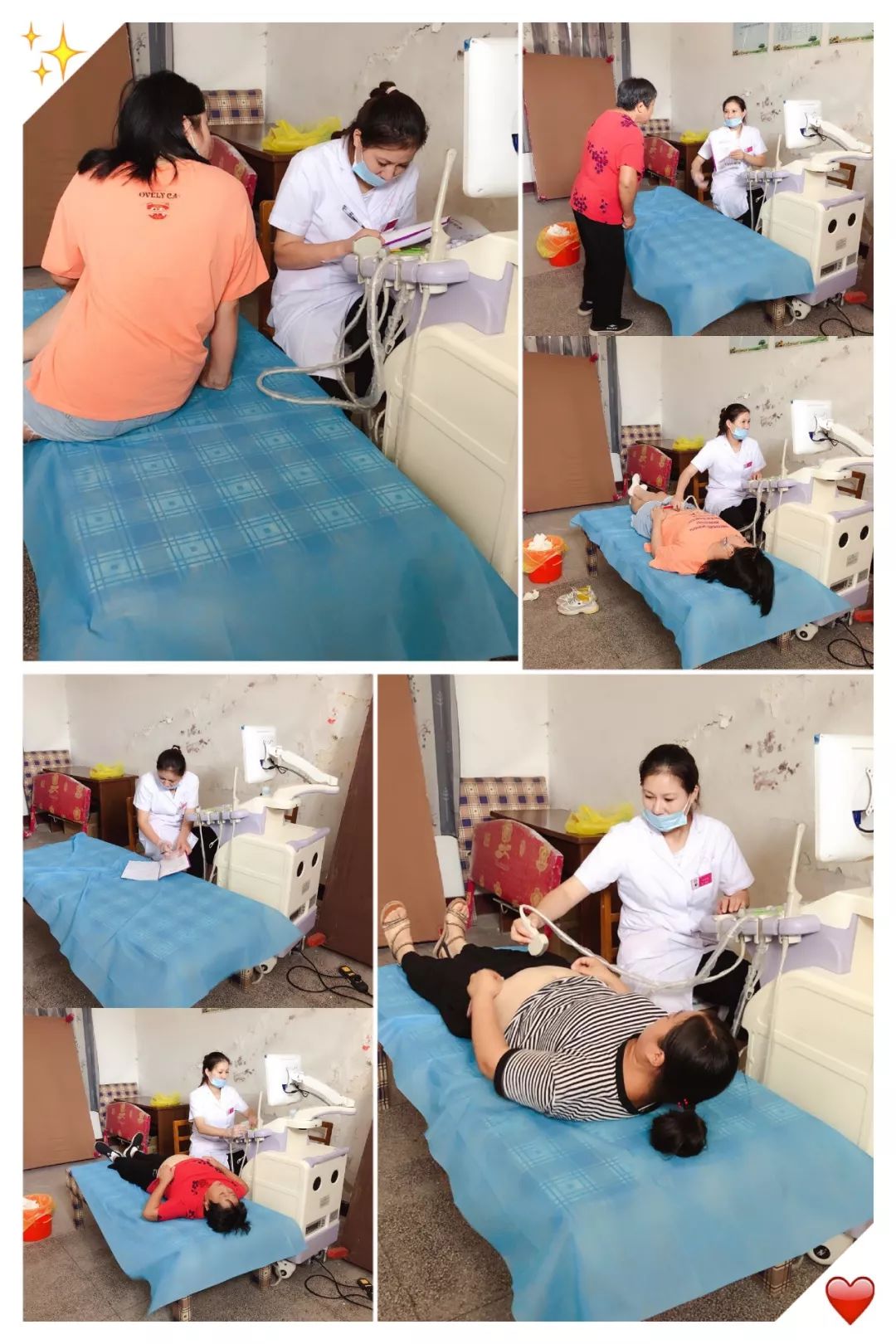 在另一个检查室里我院的妇科主任蒋主任细心耐心地给
