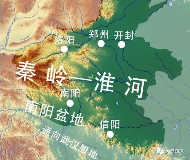 河南省南阳盆地地形图图片