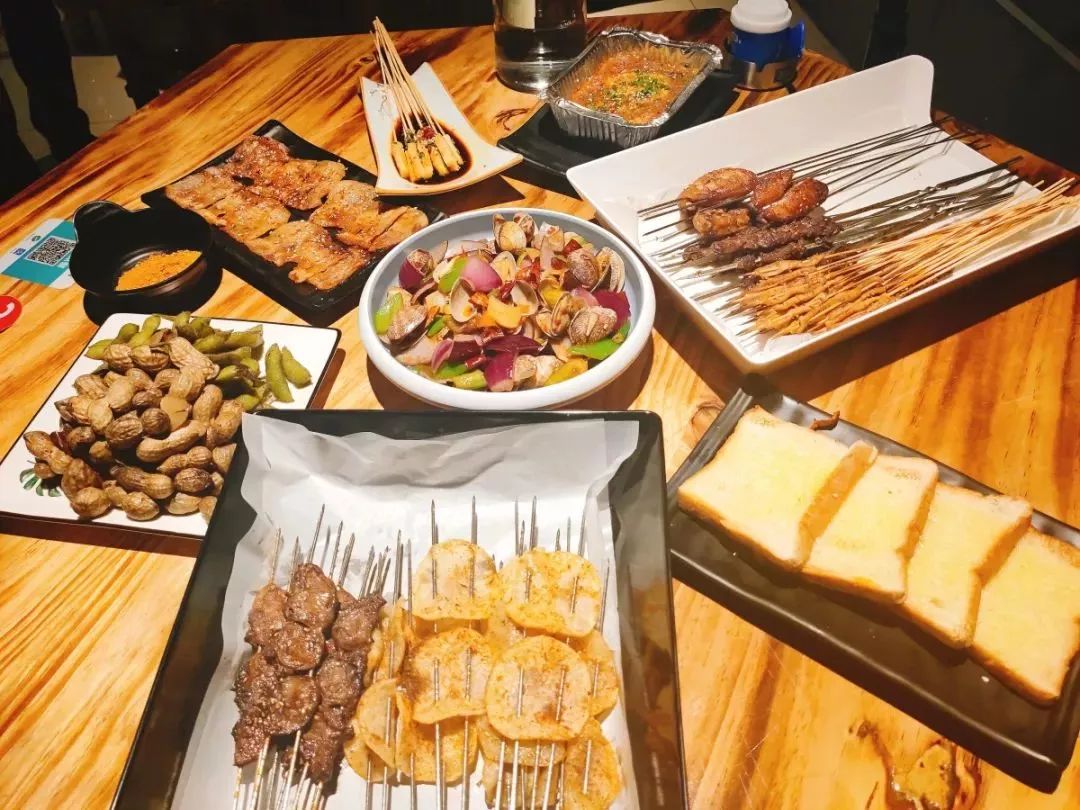 599元抢原价171元西部壹号海鲜烤吧34人餐小凉板筋特色羊肉串烤五花肉