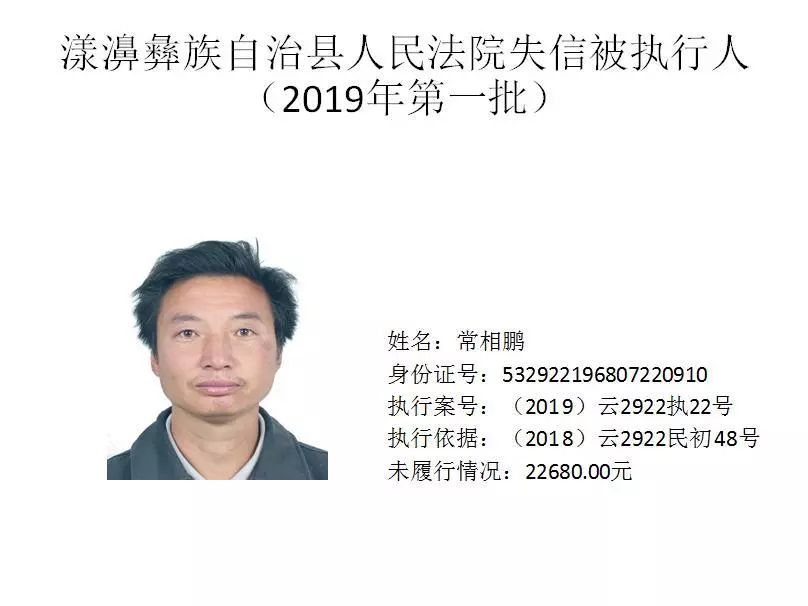 最高欠800余万元!大理这个县人民法院曝光72名失信被执行人!_漾濞县