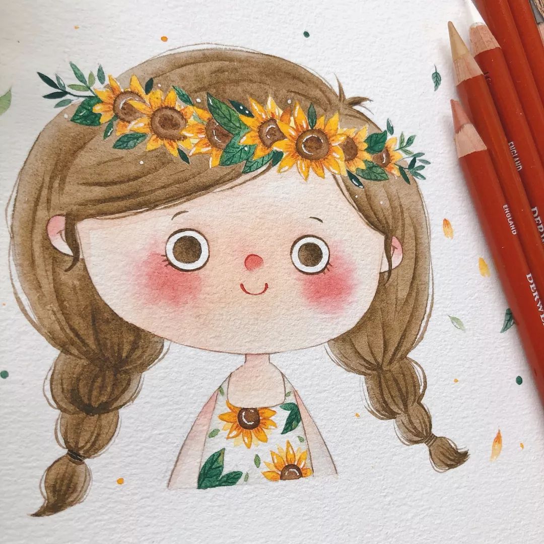 你看过这么q弹甜蜜的水彩插画吗