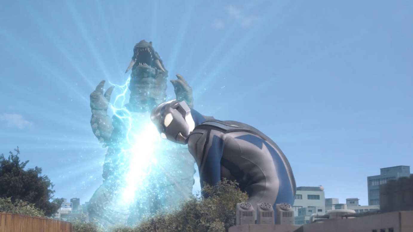 泰塔斯腿被打断之后,风马奥特曼又登场了,就这样三个奥特曼是轮番向巴