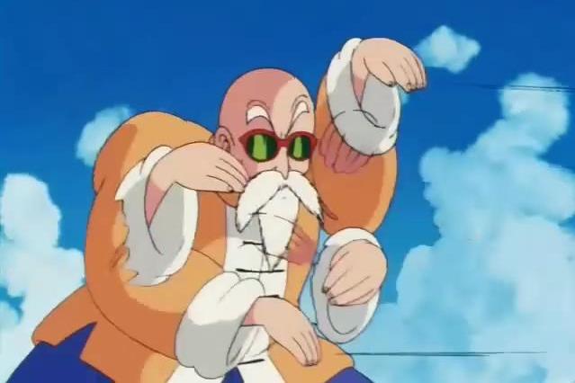 七龙珠武天老师不愧是武术之神龟仙人空手接子弹毫不费力