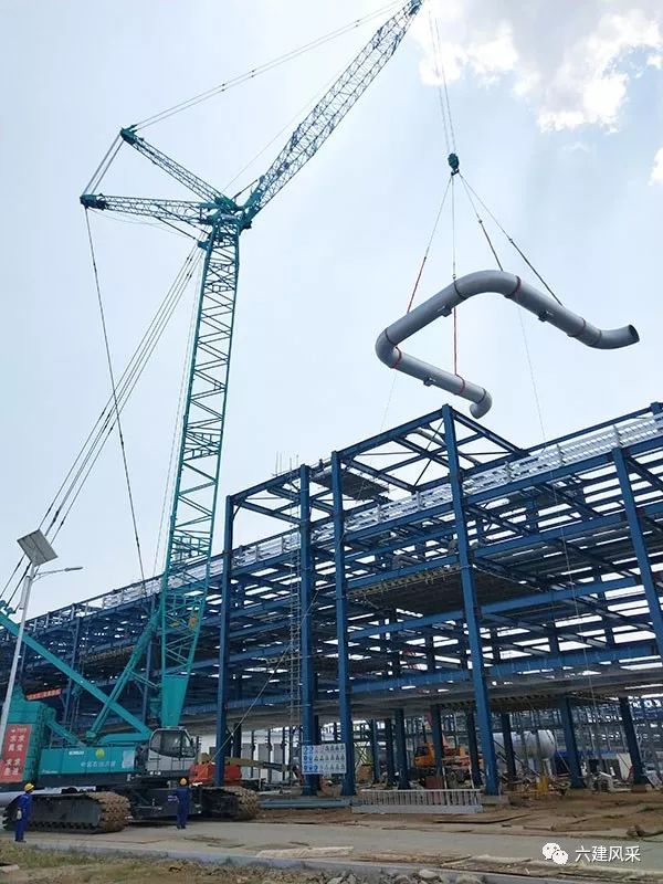 泉州项目部开始火炬线吊装