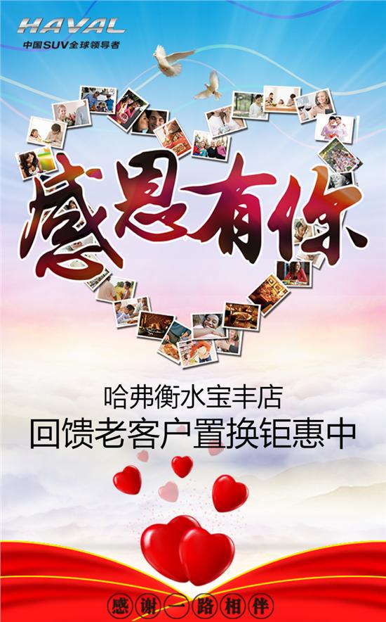 感恩有你,衡水宝丰回馈老客户钜惠中