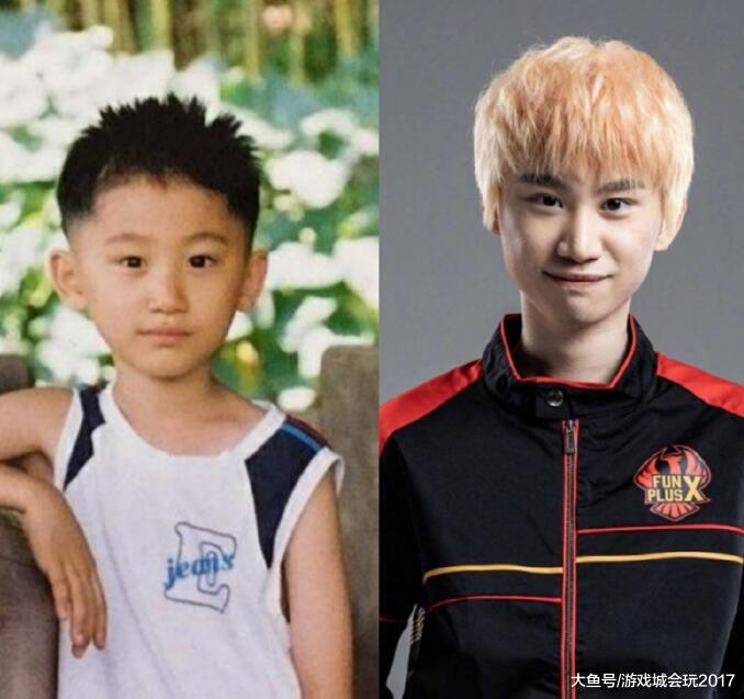 rng的uzi,此外还有pdd,厂长和五五开等人,不少选手小时候的照片都很