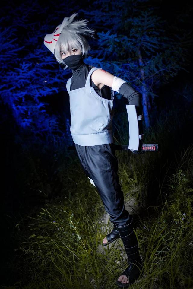 卡卡西生日贺旗木卡卡西cos正片欣赏