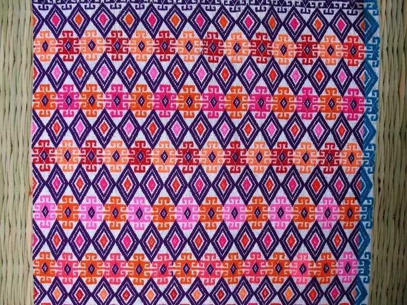 绚丽傣锦秀 巧手织云裳_图案