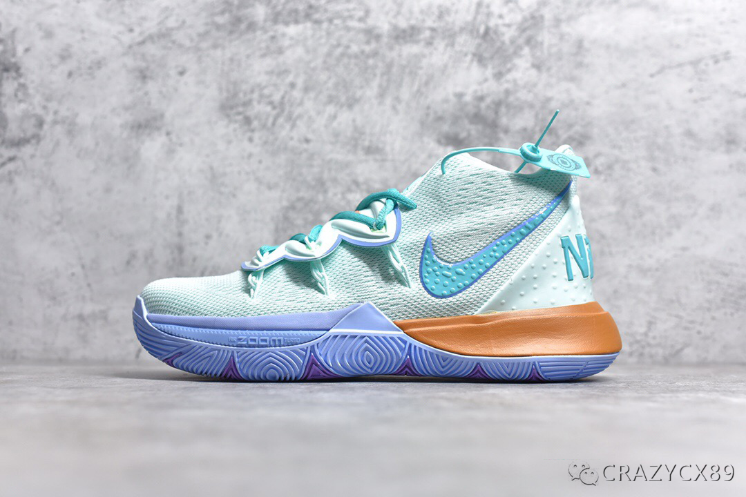 欧文nikekyrie5sbspep海绵宝宝动画之章鱼哥主题篮球鞋