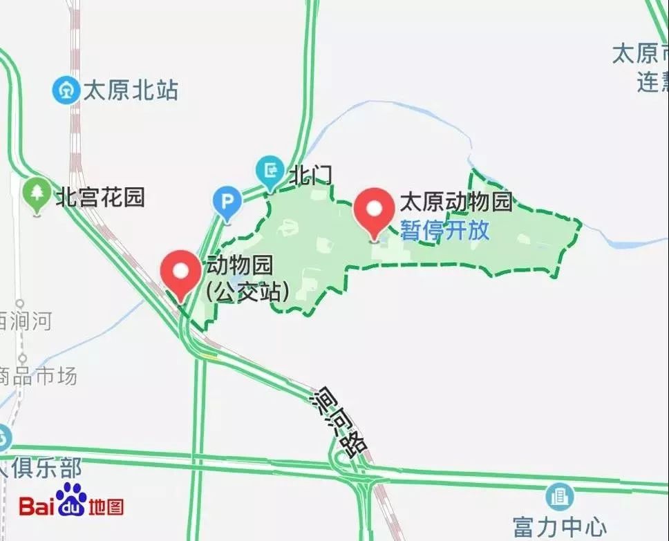 太原动物园路线图片