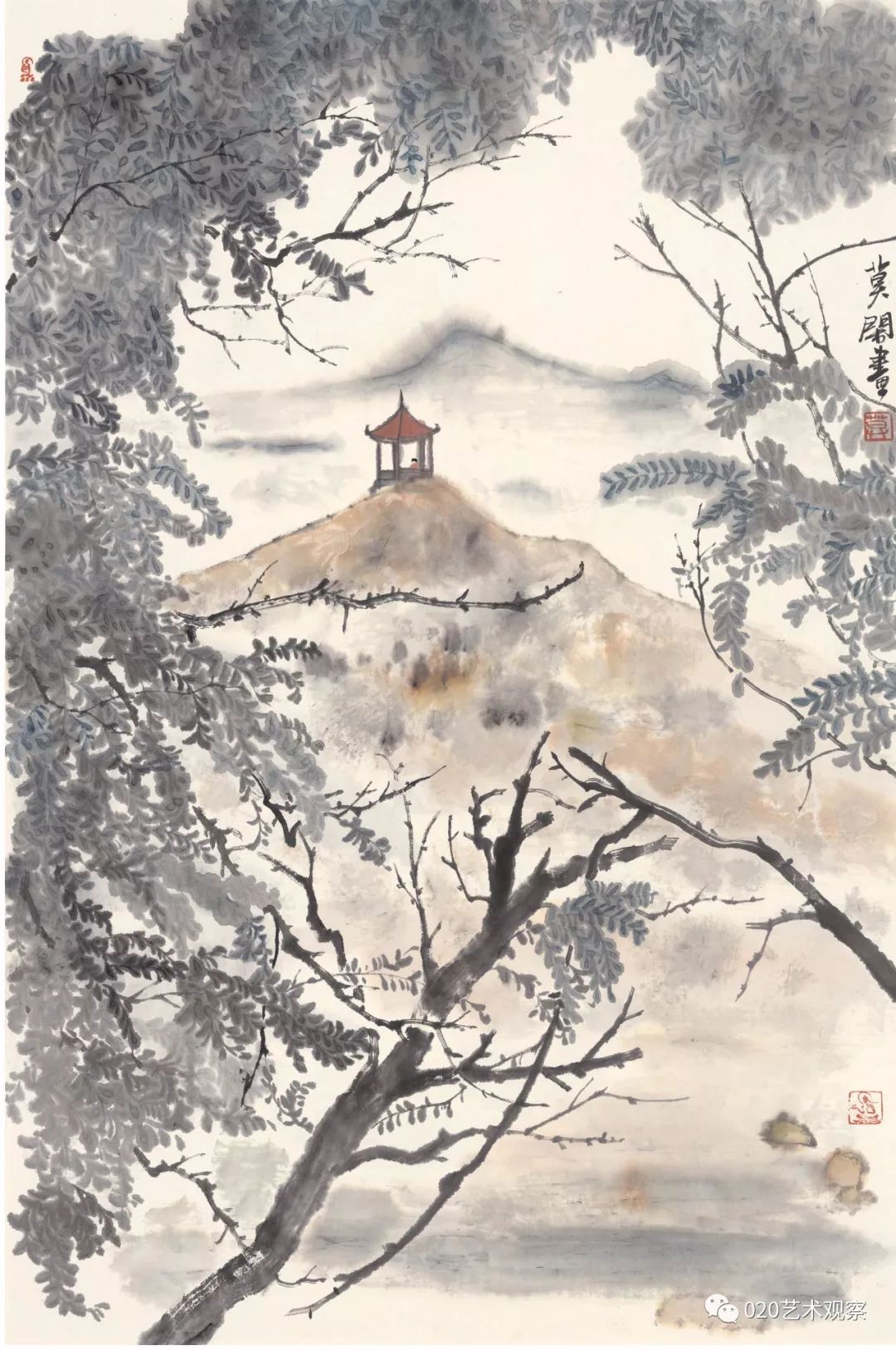 和粤闲美61莫闲中国画作品展在东莞可园博物馆开幕