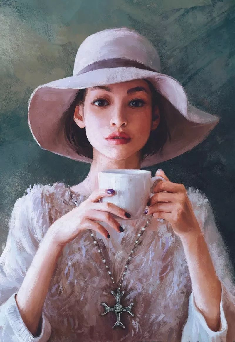 被赞最美画中人他笔下的女人光影塑造美好而传神