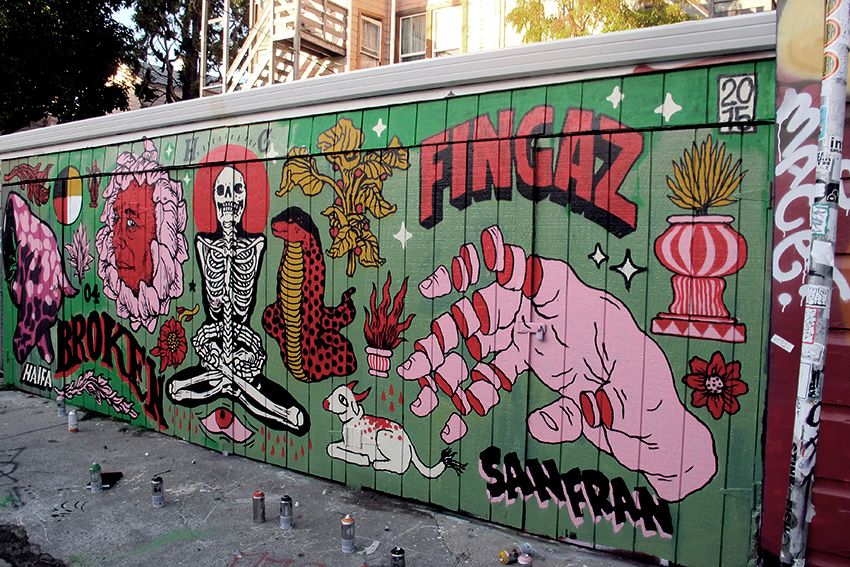 艺术以色列涂鸦团体美式漫画融入当地智慧