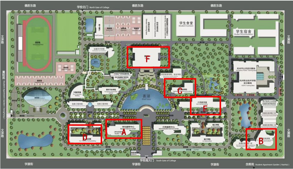 红河职业技术学院地图图片