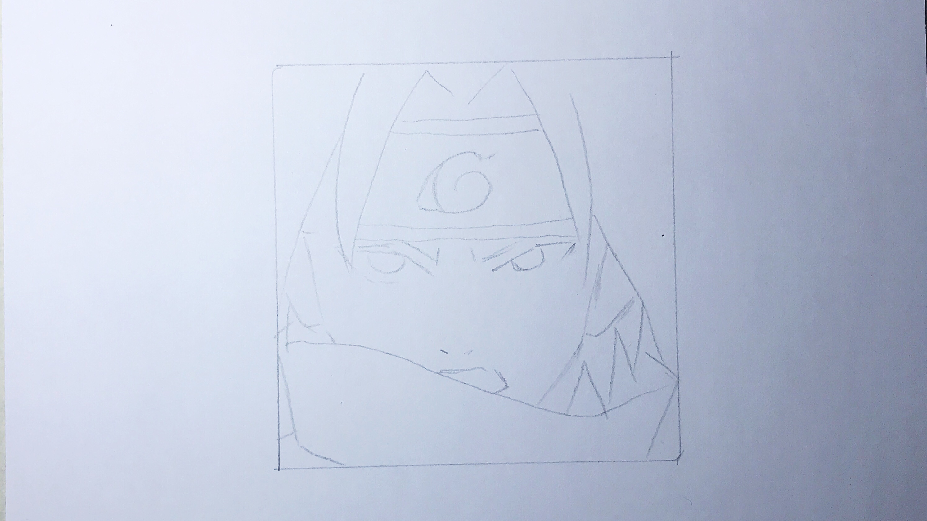 超级简单的佐助漫画画法零基础照着画也会很好看不信你试试