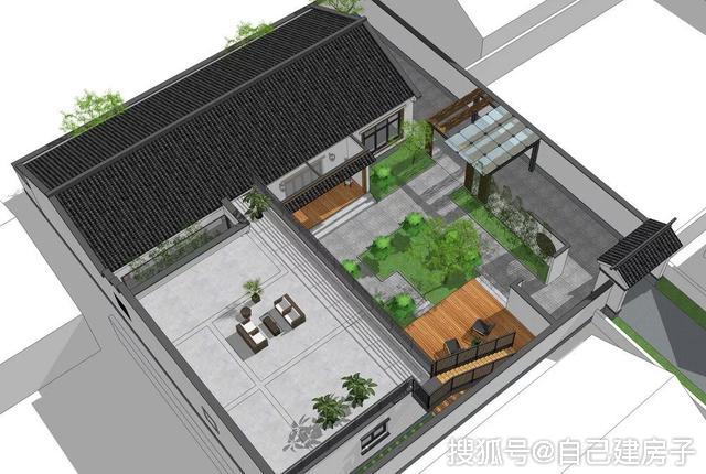 原创农村建一带小院的宅子很爽全村人眼睛都放光别错过这四套图纸