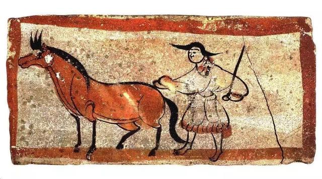 魏晋砖画《牧马图》中国历史上第一个入史的帝王画家魏少帝.