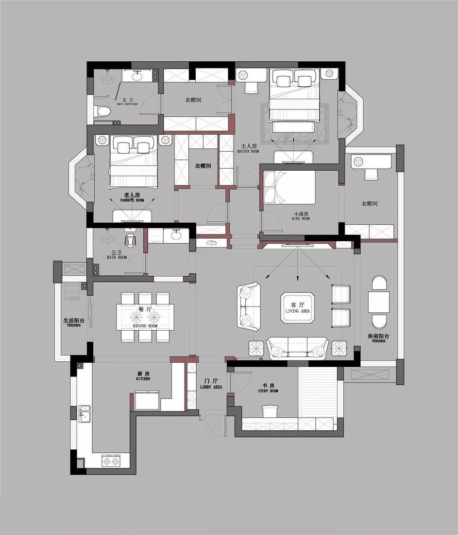 177平轻奢公寓,简单清爽尽显品味