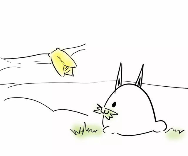 玉兔精卡通简笔画图片