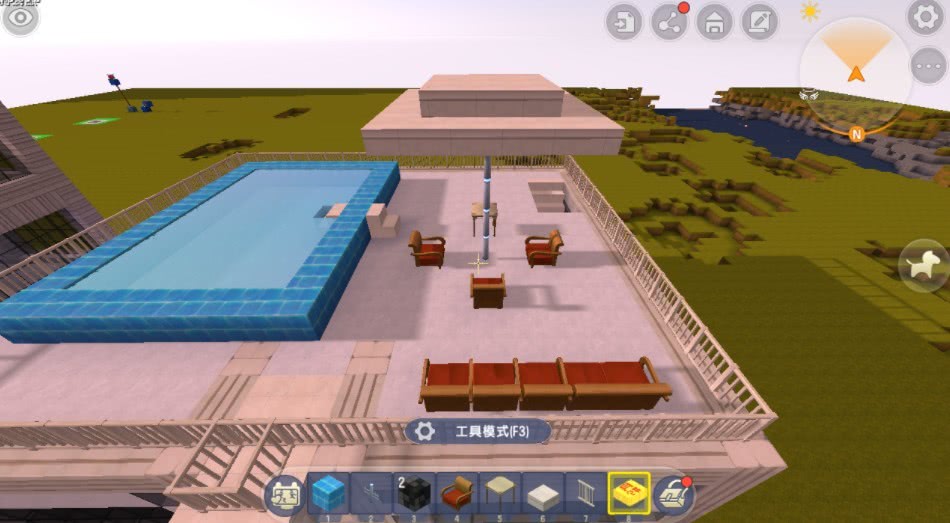 迷你世界大神亲自建造欧式别墅外观超气派萌新3分钟就学会