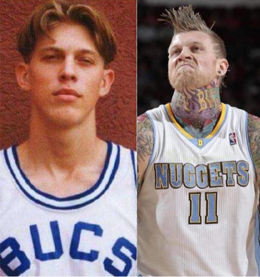 安德森大学时期的乐福就是一个微胖球员,凭借内线技巧立足ncaa.