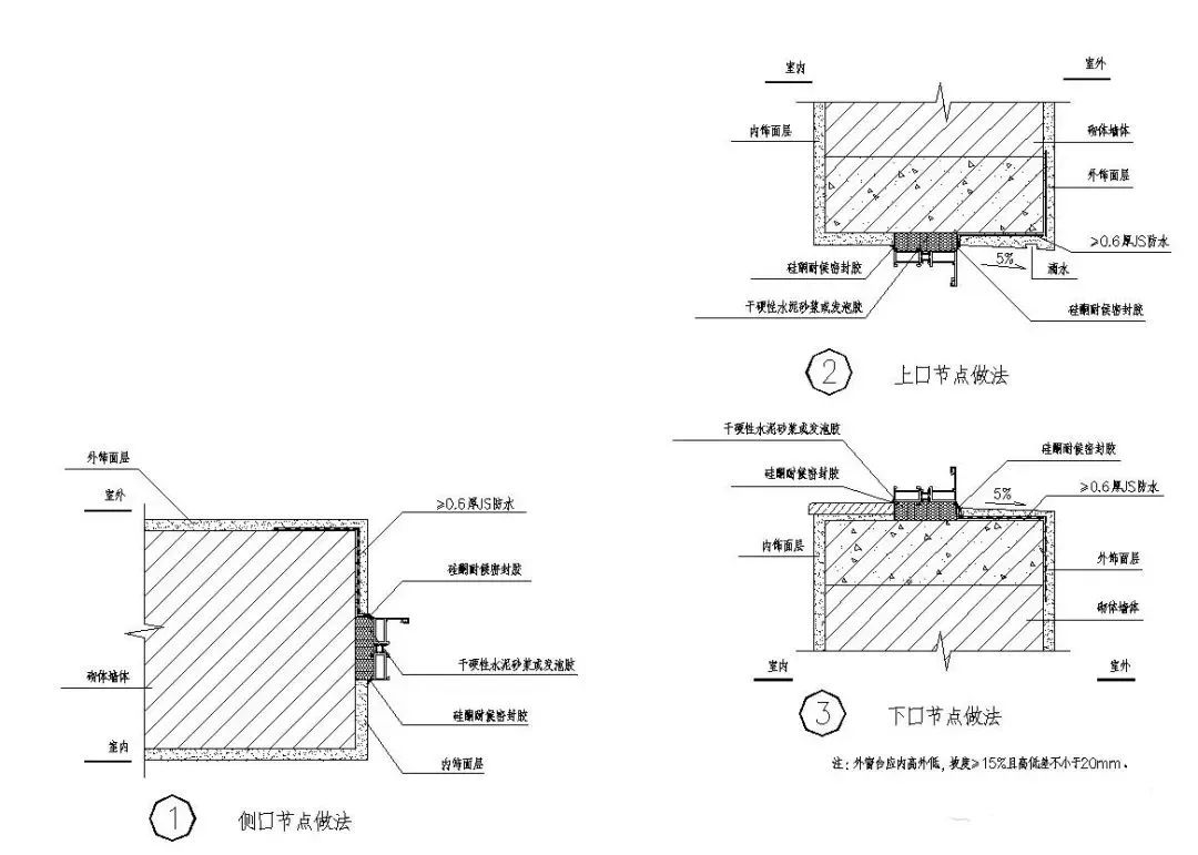 100张防水节点大样图