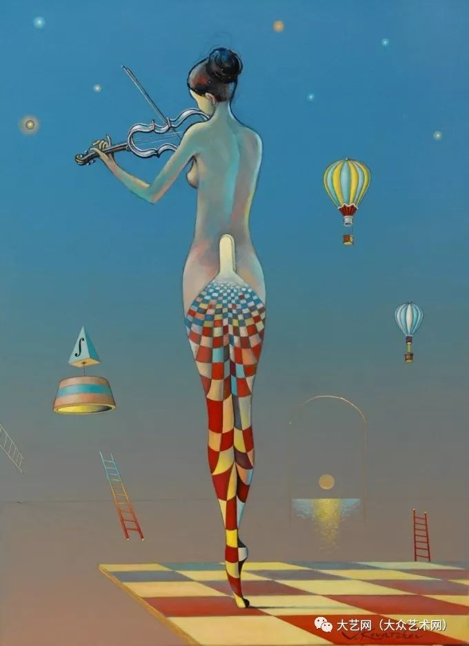 大众艺术网夸张和影射的象征超现实主义者保加利亚画家迪米特里沃伊诺