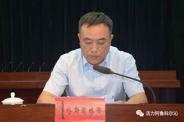 丛日敏在会上总结回顾了阿旗民族团结进步创建工作开