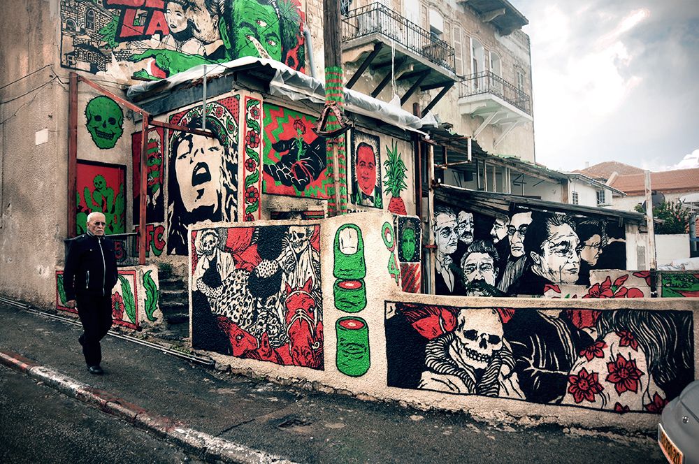 艺术|以色列涂鸦团体 美式漫画融入当地智慧