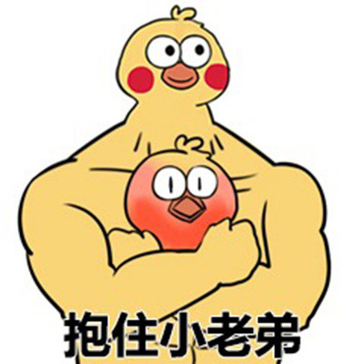 肌肉大黄鸡与小黄鸡系列表情包