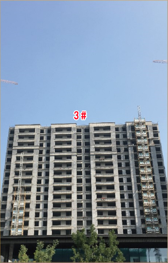 淄博富力城一期1-3#樓和7#樓已經封頂,5#樓建至地上32層,6#樓建至地上