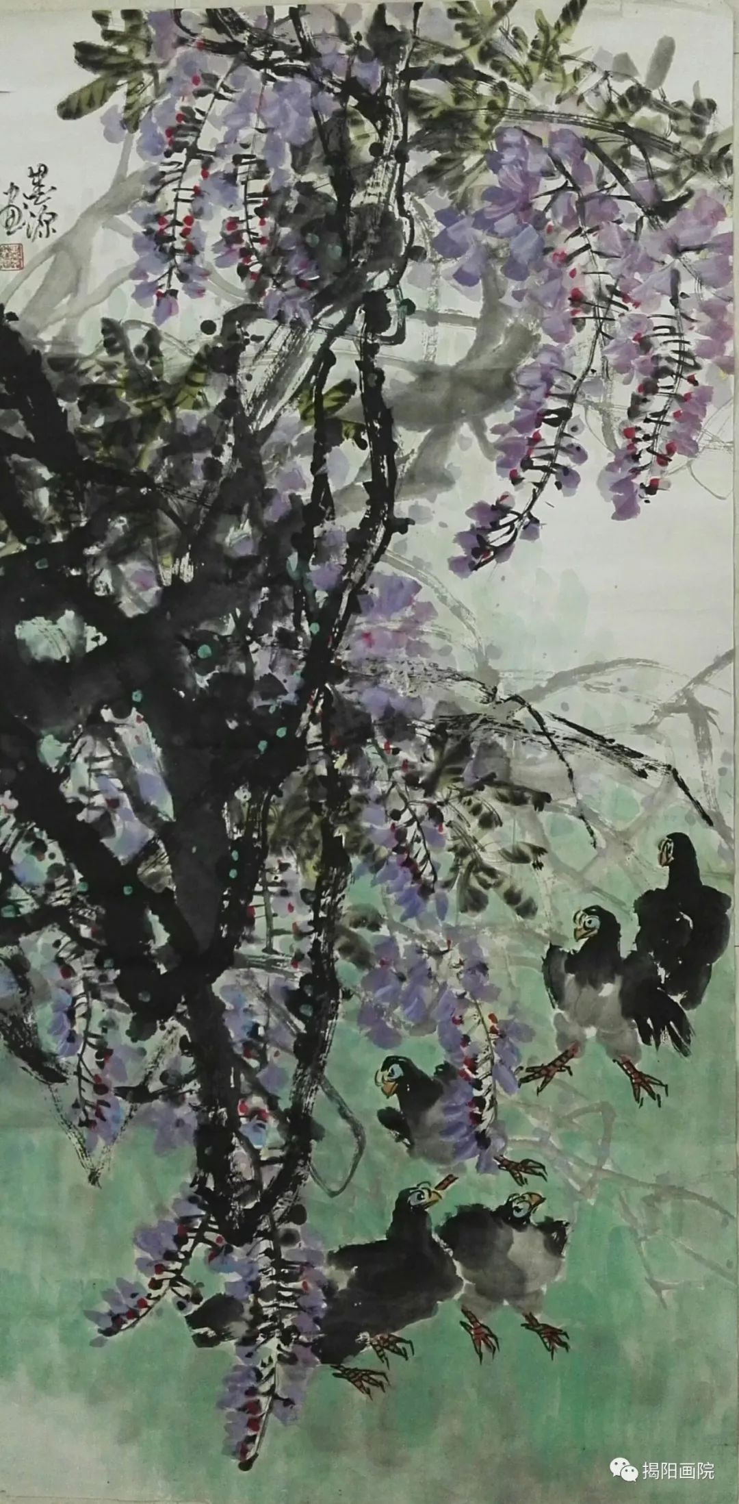 参展画家我和祖国共成长美术作品联展林墨源