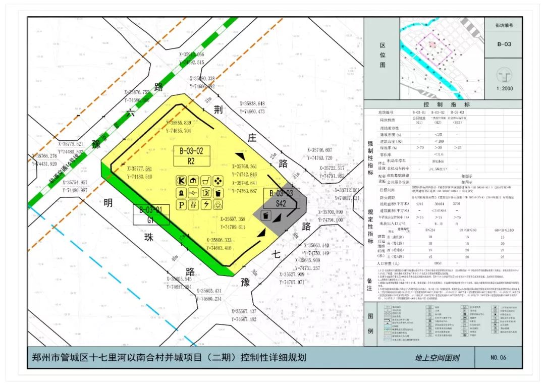 明月路,豫九路,环翠路,豫六路和庞庄路六条城市道路所围合的区域用地