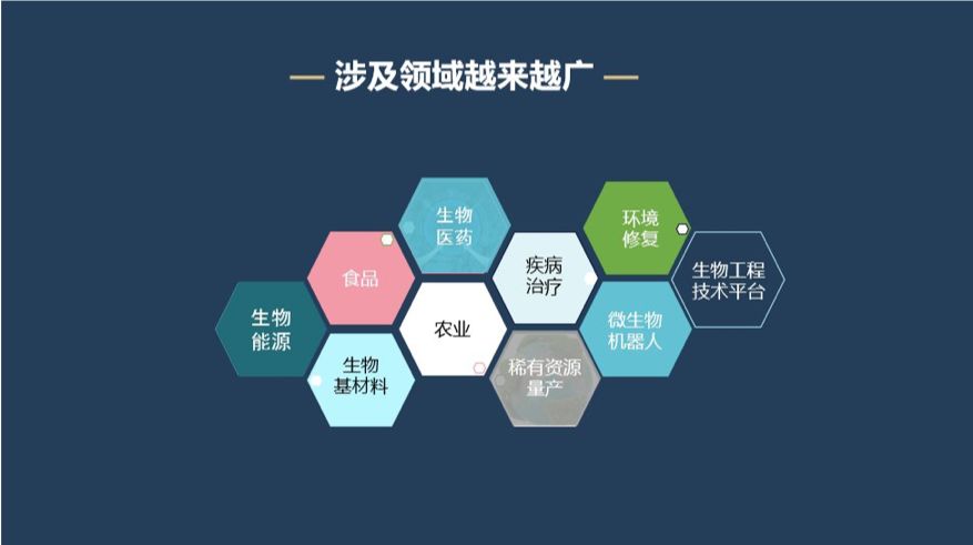 合成生物学的产业化应用以设计诸多领域;合成生物学及其技术与工程