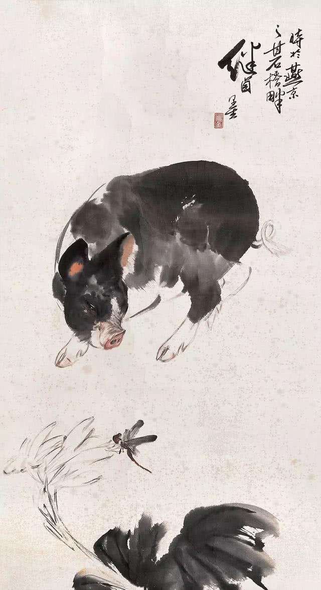 原创难怪猪肉这么贵刘继卣画猪像兔子徐悲鸿的纯野生黄胄最可爱