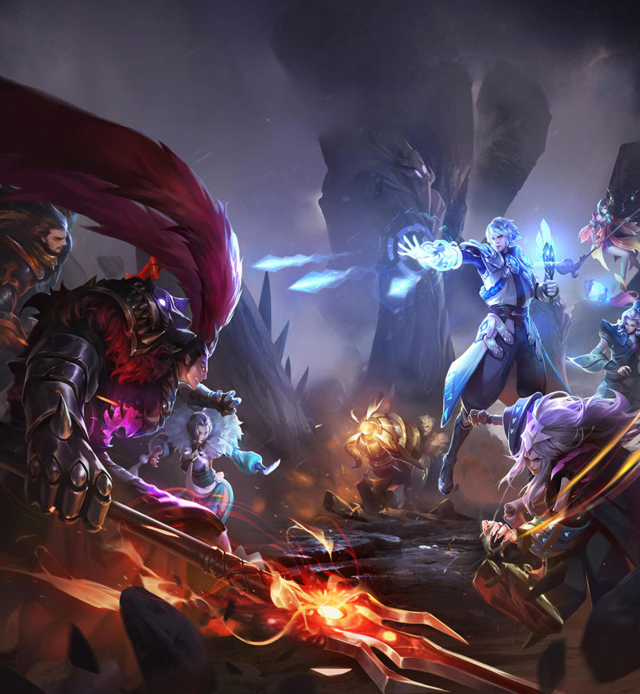 《王者荣耀》超美壁纸:英雄对战,画面好壮观!