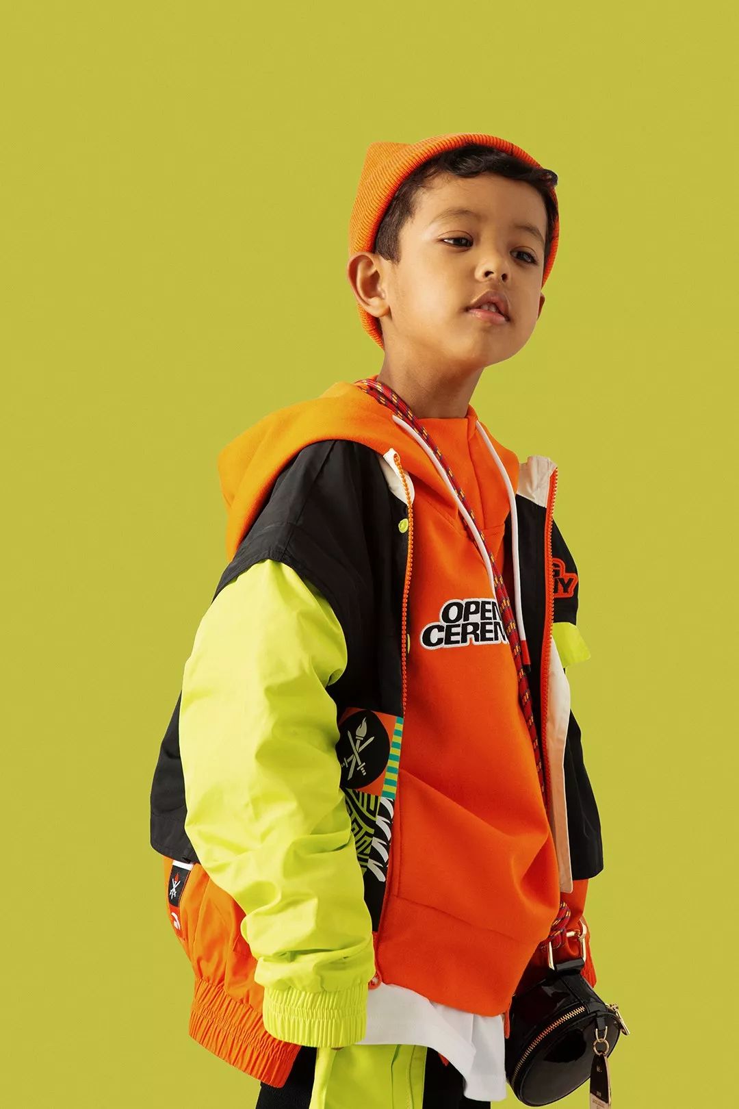造型示范:anta kids x opening ceremony_leon
