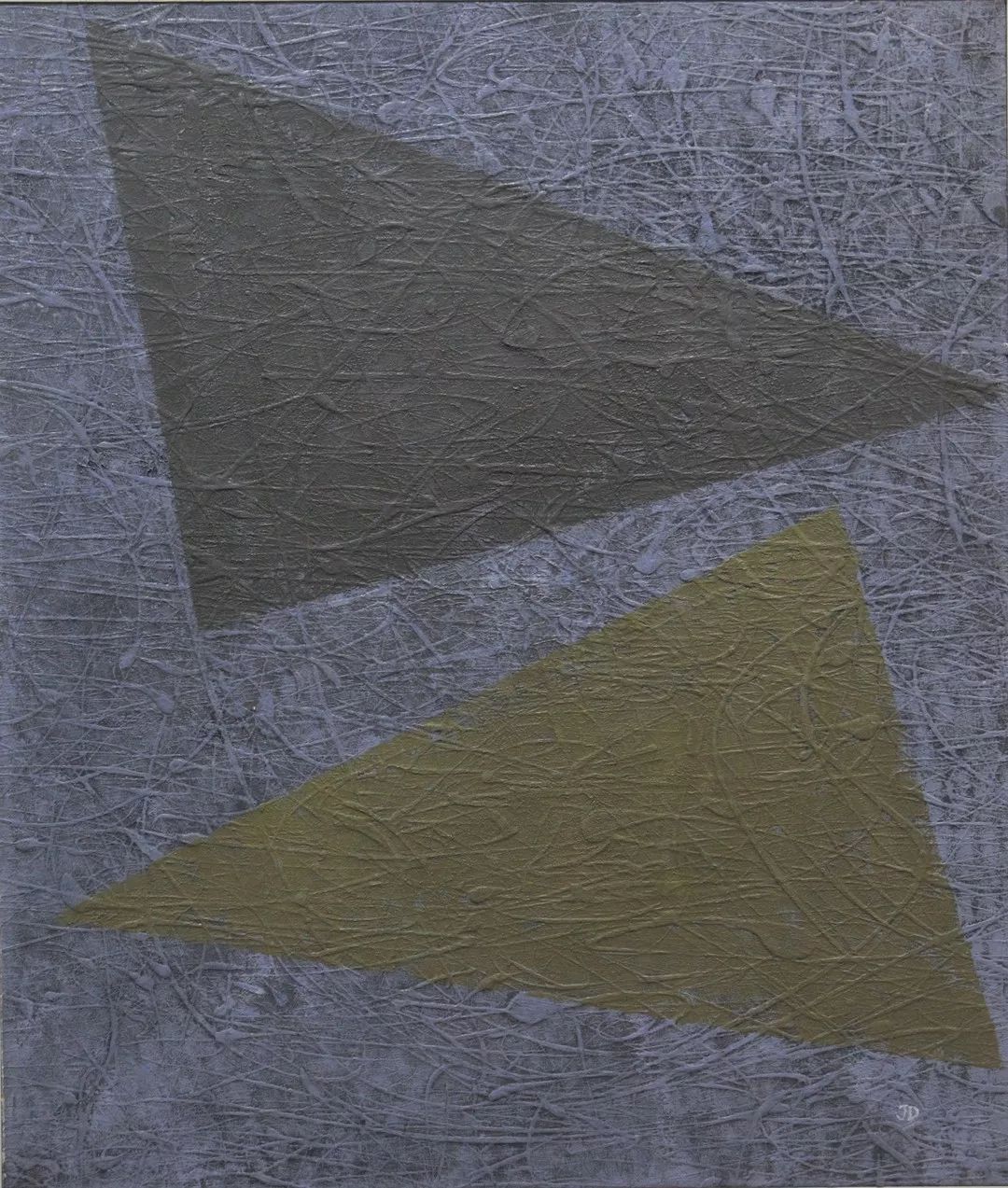 冷抽象02 布面油畫 60x70cm 2014張帆,字遠航,號半酣,1971年生人.