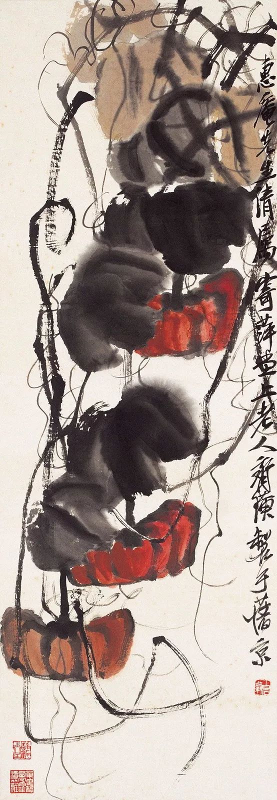 齐白石写意瓜果豆谷,令人魂归田园