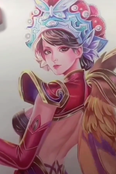 美术生手绘虞姬美的不要不要的网友说吧天美给你多少好处