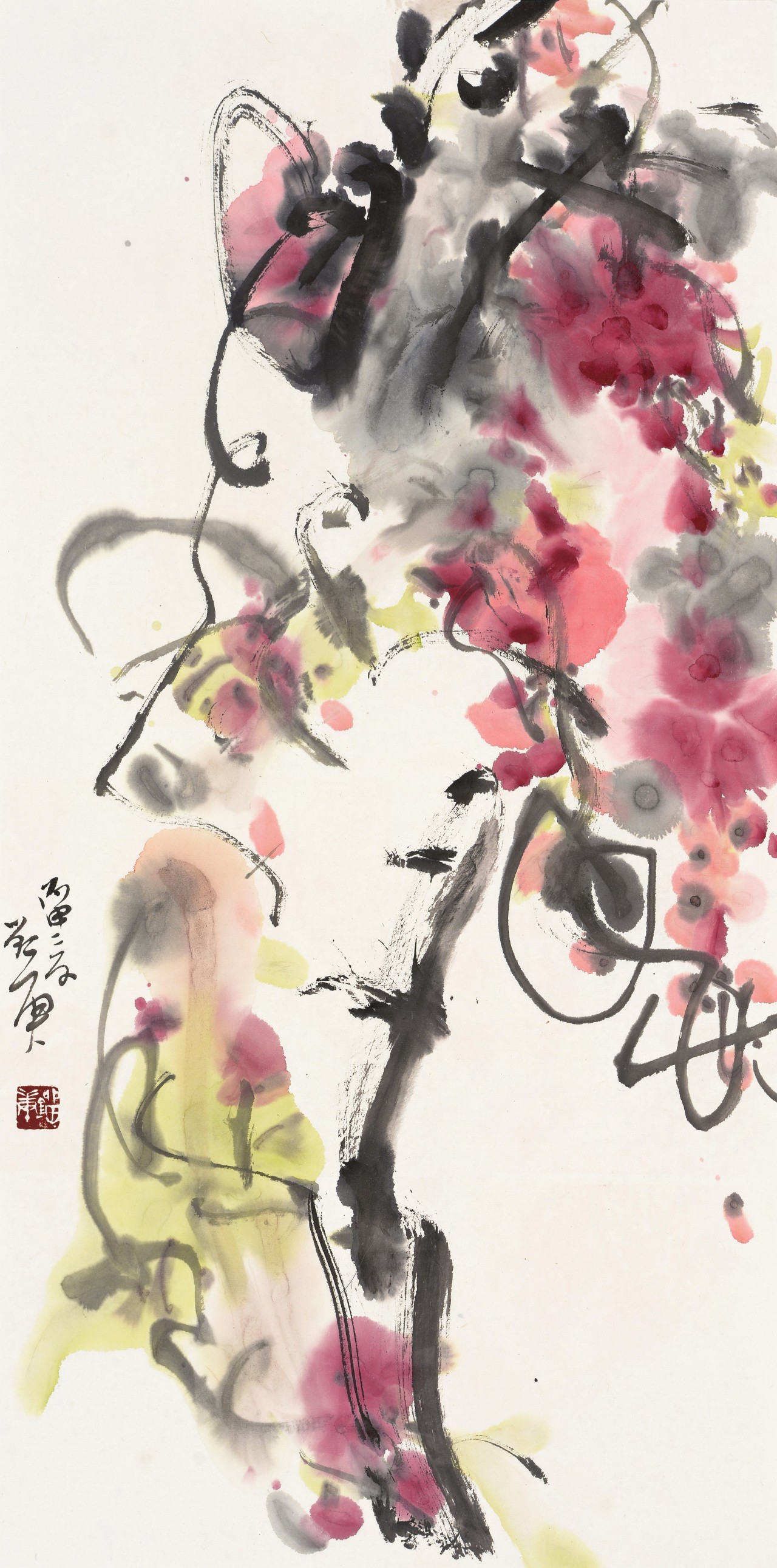 意由念起境由心生大写意花鸟画家刘庚