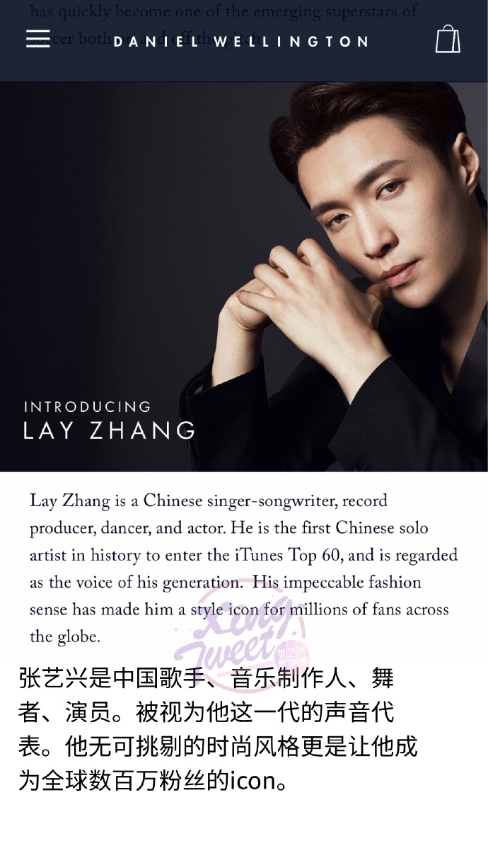 超有排面dw官网多国语言介绍全球代言人张艺兴